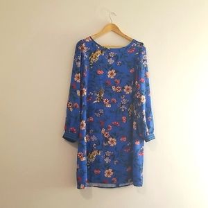 LOFT Blue Floral Dress